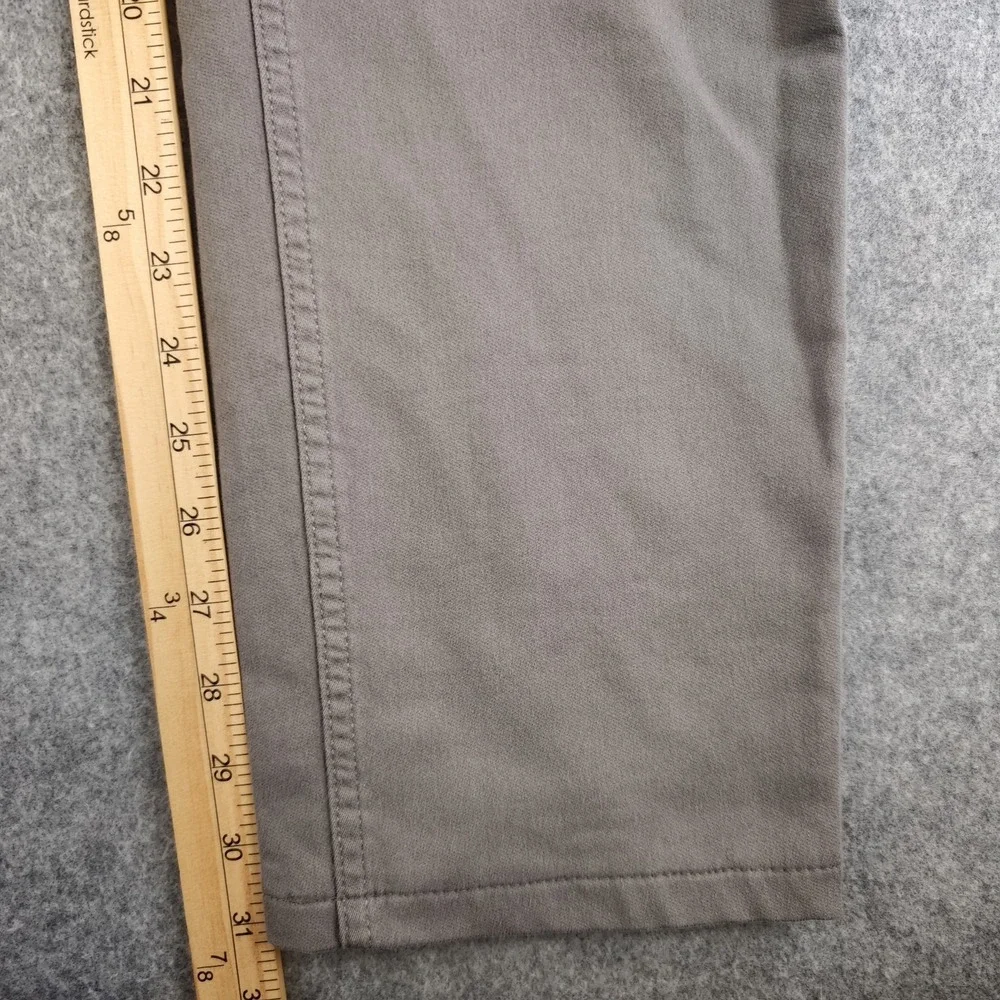 Banana Republic Traveler Pants Mens 36x31 ( Tag 36x36) Gray Flat Front Slim Fit